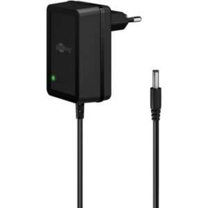 Goobay 64975 Caricabatterie per dispositivi mobili Scanner, Telefono Nero AC Interno (12 V Power Supply [18 W / 1.5 A] - wit) - E_0009_B51034513