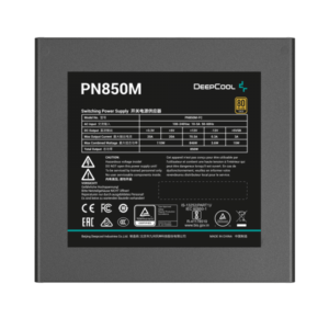 DeepCool PN850M alimentatore per computer 850 W 20+4 pin ATX ATX Nero (DeepCool PN850-M 850W - 80+ Gold ATX 3) - E_0009_B51121553