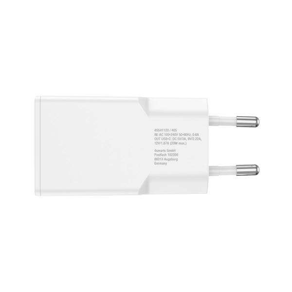4smarts PDPlug Slim Smartphone, Tablet Bianco AC Ricarica rapida Interno (LADEGER. PDPLUG SLIM 20W - GAN 1C WEI) - E_0009_B51129518