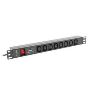 Lanberg PDU-08I-0200-C20-BK unitÃ  di distribuzione dell'energia [PDU] 8 presa[e] AC 1U Nero (Lanberg PDU-08I-0200-C20-BK - str?mst?) - E_0009_B51852665