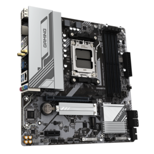 GIGABYTE B650M GAMING PLUS WIFI scheda madre AMD B650 Socket AM5 micro ATX (Gigabyte B650M GAMING PLUS WIFI [Rev.1.2] AMD AM5 Socket Motherboard, Micro-ATX, 4x DDR5 Slots, 2x M.2 Socket, Fitted I/O S - E_0009_B51861901