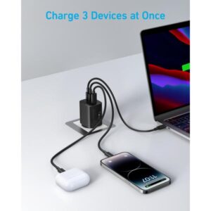 Anker 336 Charger (67W) Computer portatile, Telefono cellulare, Computer portatile, Power bank, Smartphone, Orologio intelligente, Tablet, Orologio, Indossabili Nero USB Ricarica rapida Interno - E_0015_ 16406222000