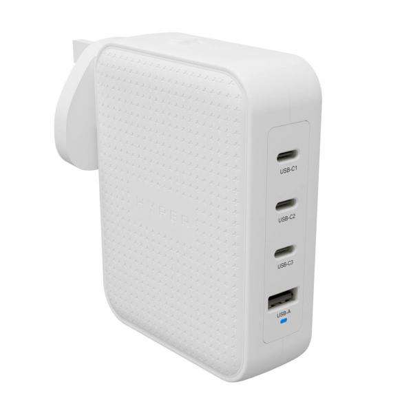 HYPER HJ1001WHWWGL Caricabatterie per dispositivi mobili Controller per videogiochi, Telefono cellulare, Netbook, Computer portatile, Smartphone, Tablet Bianco AC Ricarica rapida Interno - E_0015_ 19888834000