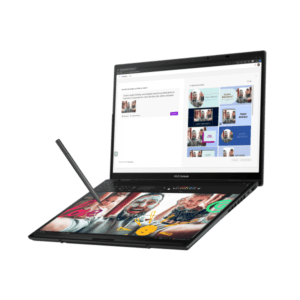 ASUS Zenbook Duo UX8406CA-QL203X Intel Core Ultra 9 285H Ibrido (2 in 1) 35,6 cm (14") Touch screen WUXGA 32 GB LPDDR5x-SDRAM 1 TB SSD Wi-Fi 7 (802.11be) Windows 11 Pro Tedesco Grigio - E_0016_1CAH-0MM