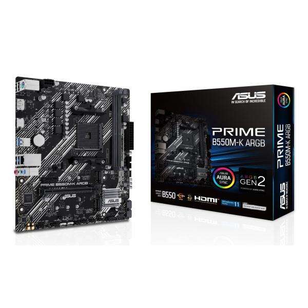 ASUS PRIME B550M-K ARGB AMD B550 Socket AM4 micro ATX - E_0016_2301-A4K