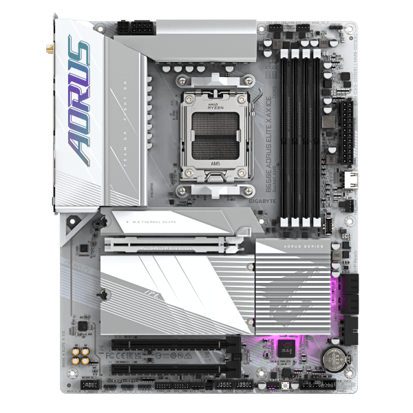 Gigabyte B650E AORUS ELITE X AX ICE scheda madre AMD B650 Presa di corrente AM5 ATX - E_0016_2305-8NF