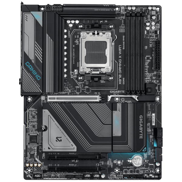 GIGABYTE X870 GAMING X WIFI7 Scheda Madre - Supporta CPU AMD Ryzen 9000, 16+2+2 fasi VRM, fino a 8000MHz DDR5 (OC), 1xPCIe 5.0 + 2xPCIe 4.0, Wi-Fi 7, LAN 2.5GbE, USB 4 - E_0016_2305-8PE