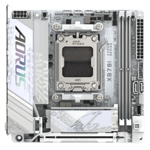 GIGABYTE X870I AORUS PRO ICE Scheda madre - Supporta CPU AMD Ryzen serie 9000, VRM a 8+2+1 fasi, fino a 8400 MHz DDR5 (OC), 1xPCIe 5.0 M.2 + 1xPCIe 4.0 M.2, WI-FI 7, LAN 2,5 GbE, USB 4 - E_0016_2305-8Q2