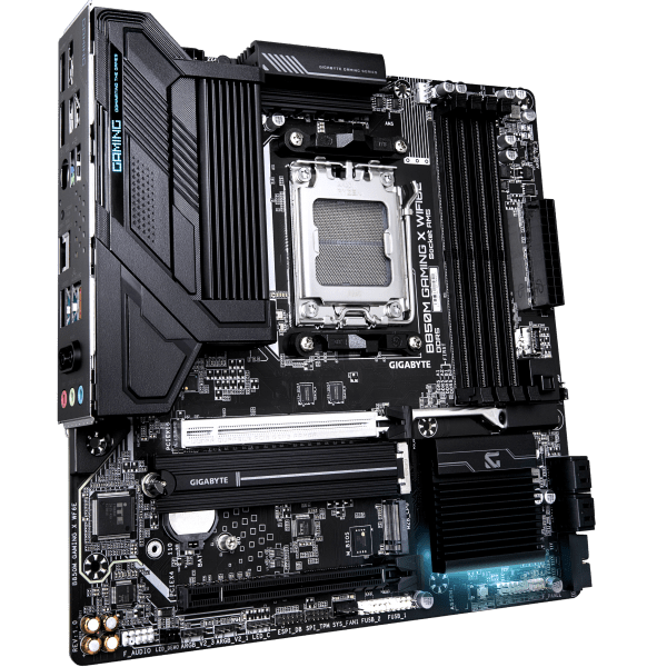 GIGABYTE B850M GAMING X WIFI6E Scheda Madre - Processori AMD Ryzen Serie 9000, VRM Digitale 10+2+2 fasi, fino a 8200MHz DDR5 (OC), 1xPCIe 5.0 + 1xPCIe 4.0 M.2, LAN 2.5, WIFI 6E, USB 3.2 Gen 2. - E_0016_2305-8Q8