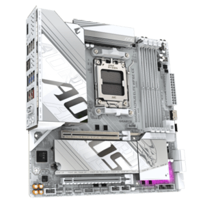 GIGABYTE B850M AORUS ELITE WIFI6E ICE Scheda Madre - Processori AMD Ryzen Serie 9000, 12+2+1 fasi VRM digitali, fino a 8200MHz DDR5 (OC), 1xPCIe 5.0 + 1xPCIe 4.0 M.2, LAN 2.5, WIFI 7, USB 3.2 Gen 2 - E_0016_2305-8Q9