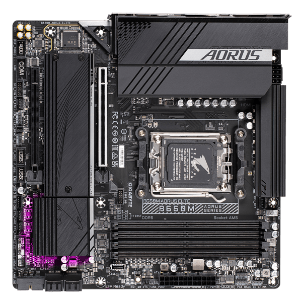 GIGABYTE B650M AORUS ELITE (REV 1.0) scheda madre AMD B650 Socket AM5 ATX - E_0016_2305-8R6