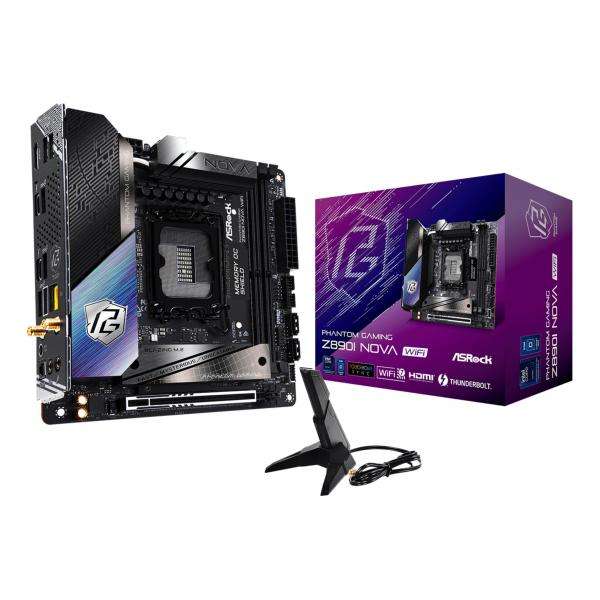 Asrock Phantom Gaming Z890I Nova WiFi Intel Z890 LGA 1851 (Socket V1) mini ITX - E_0016_2310-1M2